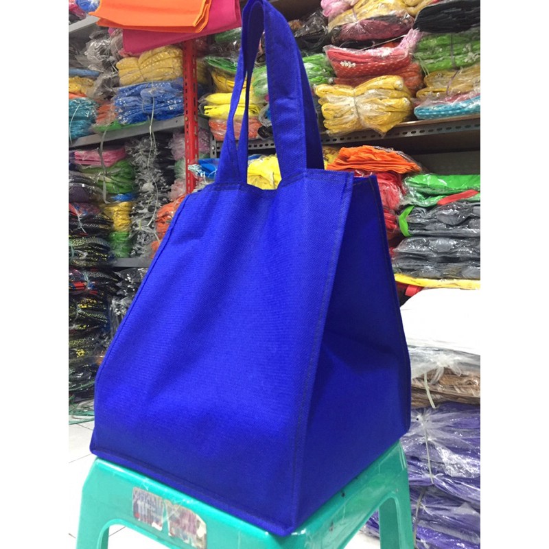 Tas dos nasi/besek spundbond polos Tebal dan jahitan jalus uk.24 x 24