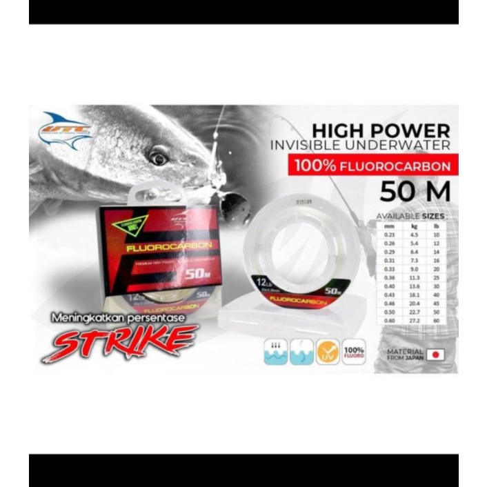 LEADER UTECATE 100% FLUOROCARBON 50M