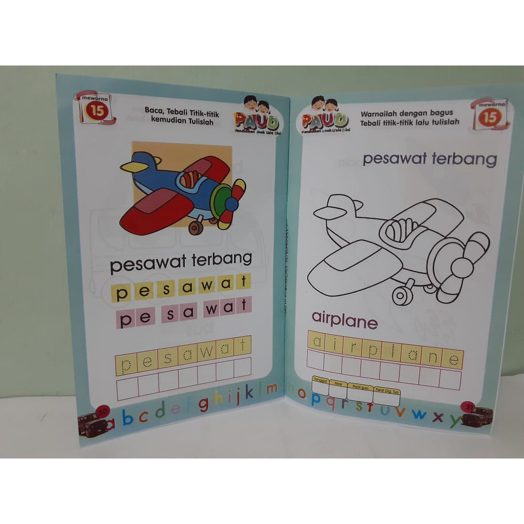 Buku Anak Seri Mewarnai Kreatif Dengan Contoh Beragam Tema Untuk TK Dan PAUD Full Color (15 x 23 Cm)