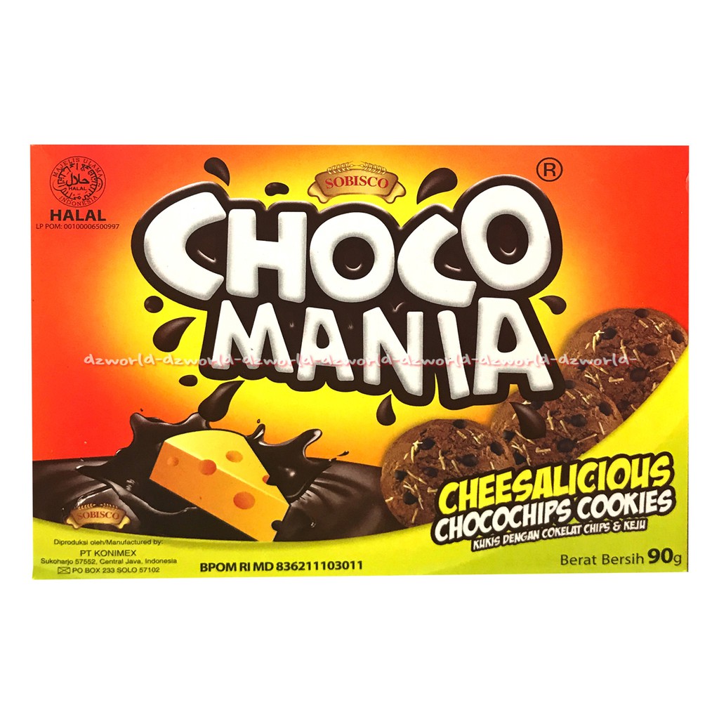 Choco Mania Rich Chocolate Cheese 68gr Cookies Kukis Coklat Dengan Coklat Keju Chips Coco Maniak