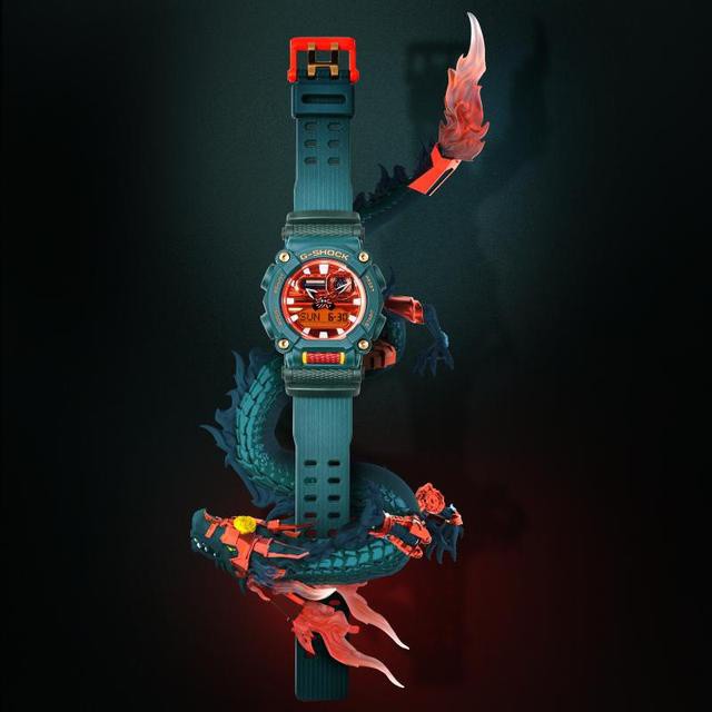 [Baru Tiba] GA-110DBR-7A PFL Chinese Dragon Design GA900-GREEN DRAGON GA700-WITHETIGER GA110 Jam Tangan Fashion Watch