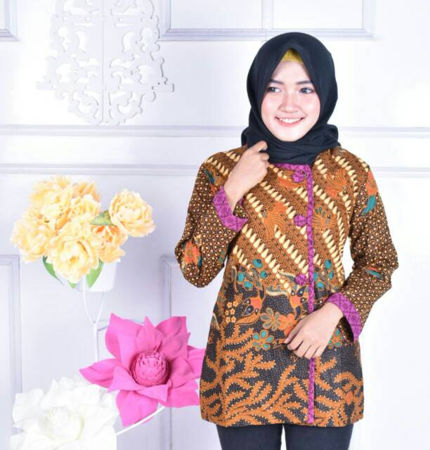 Blouse Kombinasi 3 Negri Sogan Eklusif