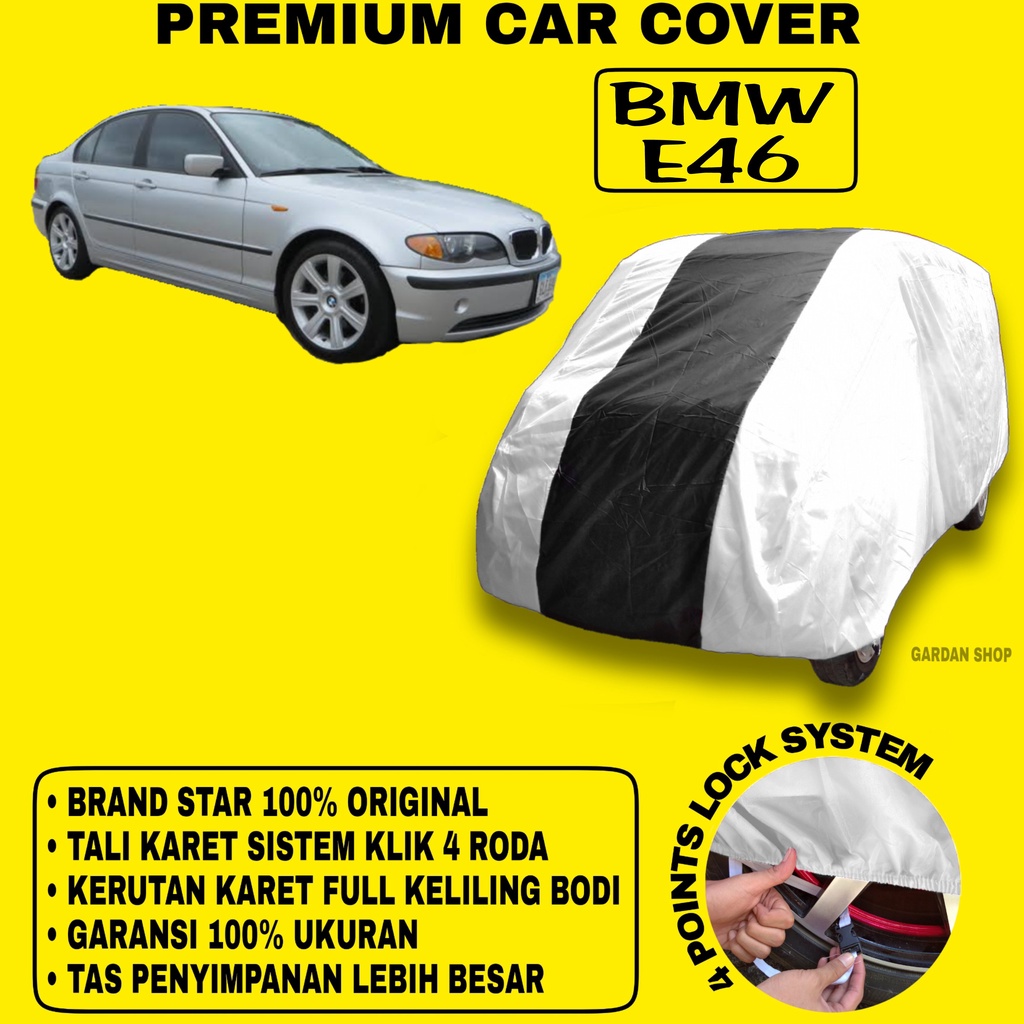 Body Cover BMW E46 SILVER HITAM Penutup Bodi Mobil Bmw E46 Waterproof PREMIUM