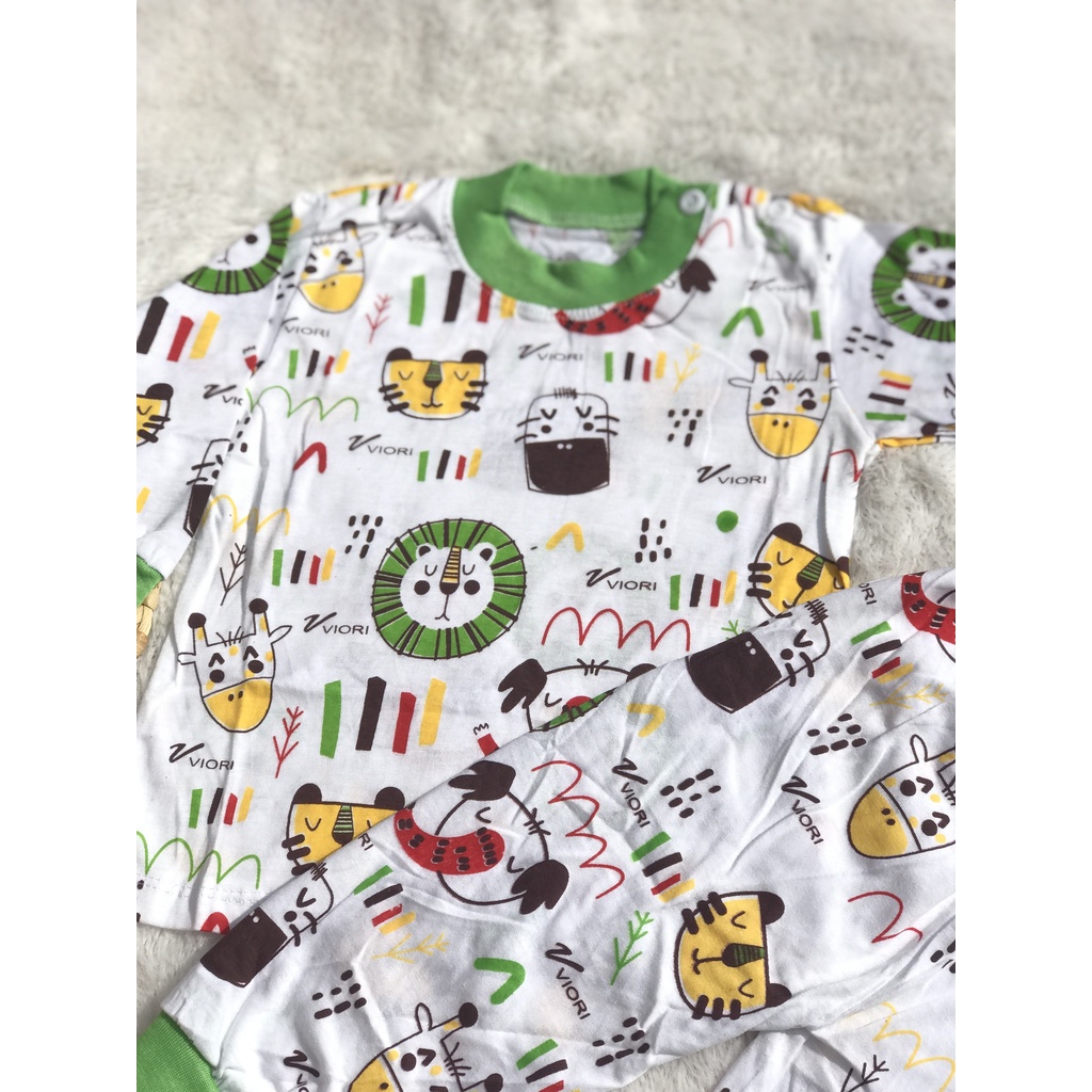 [STO.MDPG] Setelan Panjang Bayi Oblong Motif Lucu Umur 3 - 16 Bulan