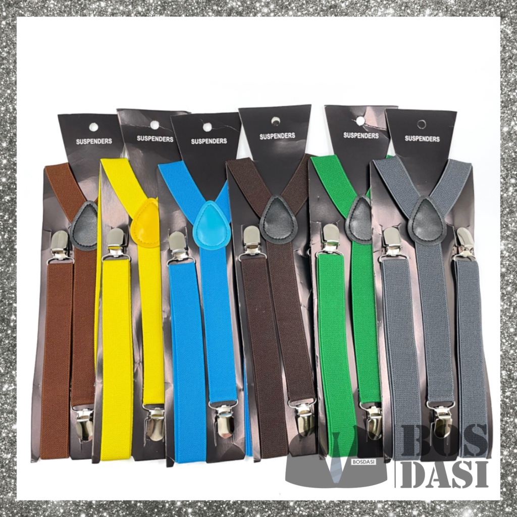 SUSPENDER PRIA PAKET DASI KUPU KUPU / TALI JOJON / BRETEL DEWASA