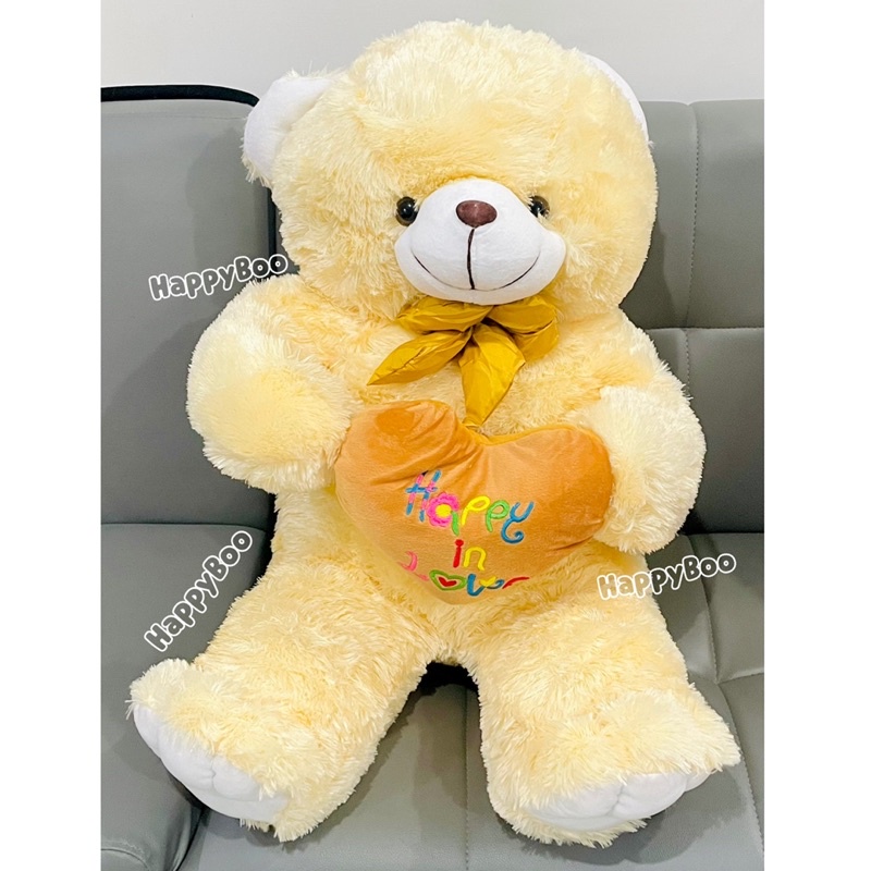 boneka beruang bear love super jumbo 1 meter lebih boneka teddy bear jumbo bulu lembut beju