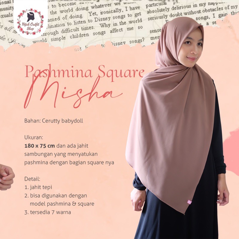 Pashmina Square Misha / pasmina segiempat