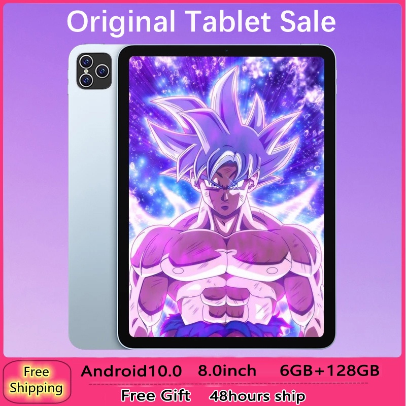 【Baru】Asli Tablet PC 8-inch HD Ponsel Android Tablet PC 5G Siswa Belajar Tablet PC 6 GB + 128 GB Android 10.1 Promosi