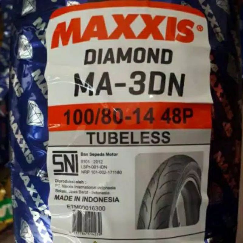 ban maxxis ukuran 100/80-14_ban tubeless ring 14_ban maxxis
