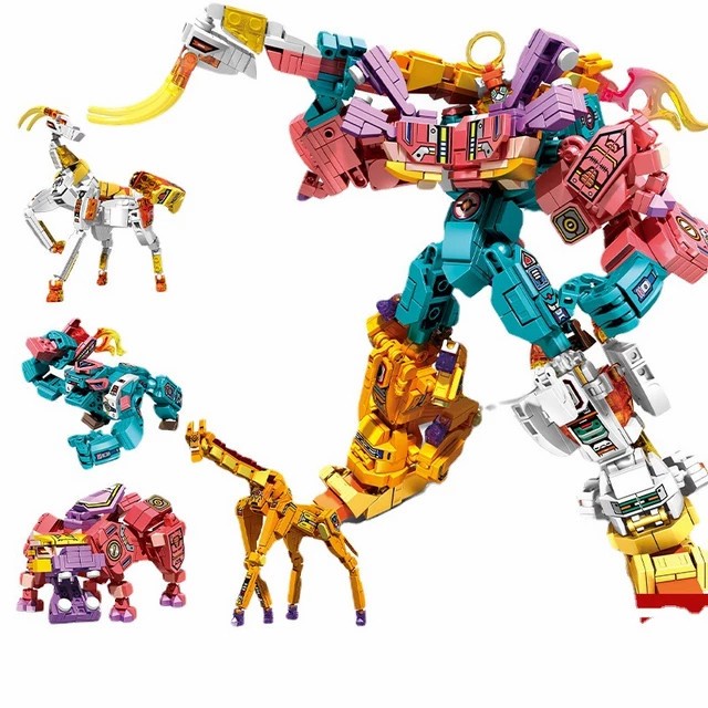 Brick Sembo Block Mecha of steel 4in1 Varian jungle Fury