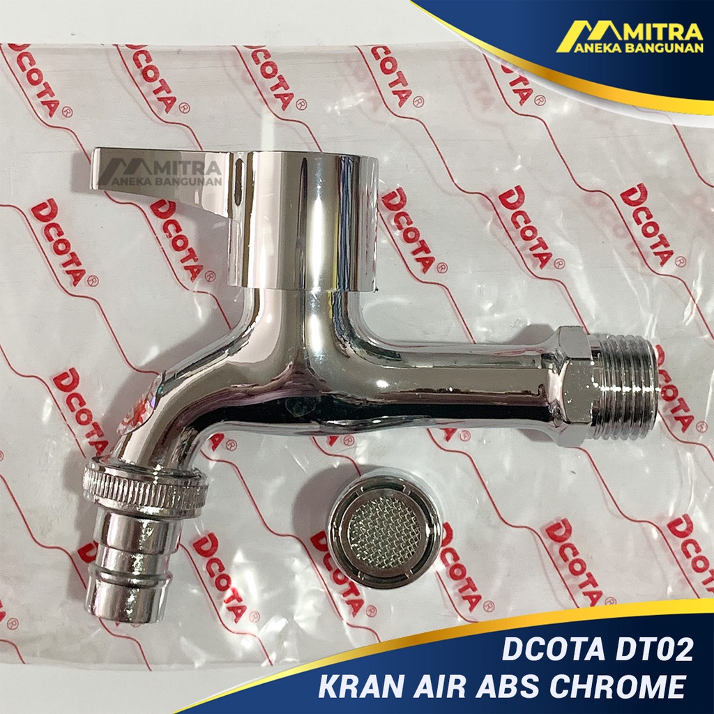 KRAN AIR TEMBOK DCOTA DT02 KRAN PLASTIK CHROME ONDA KERAN AIR