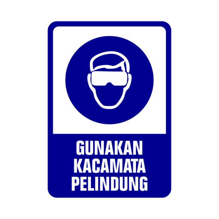 

Rambu Plang Gunakan Kacamata Pelindung 20 cm x 30 cm akrilik