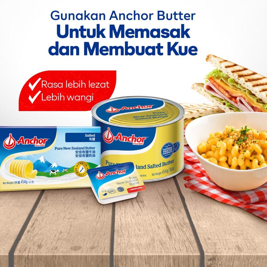 

ペ Anchor Mentega Butter Asli Zealand Salted 454gr Promo