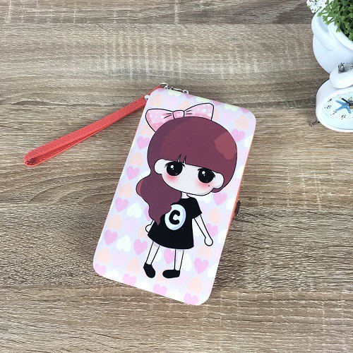 GI 338 RISCE DOMPET GAMBAR CUTE GIRL IMPORT WANITA CEWEK PEREMPUAN JAKARTA BATAM JTF