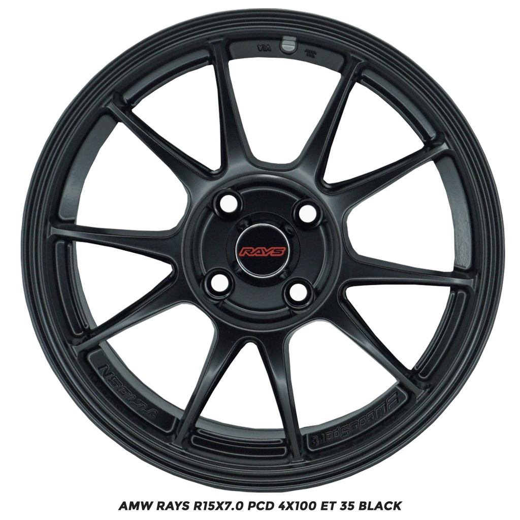 Velg Mobil Wedsport Tc105 Ring 15x7.0 Pcd 4x100 ET 35 Black