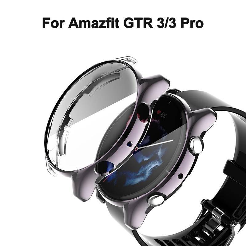 Case Tempered Glass Pelindung Layar Smartwatch Huami Amazfit Gtr 2 2e 3 Pro Amazfit Gtr2 Gtr2E Gtr3 Pro