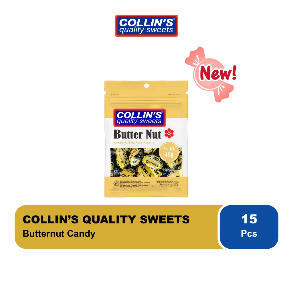 

Permen Collins Butternut 48 gram - Collin's Butternut Candy Permen Kacang