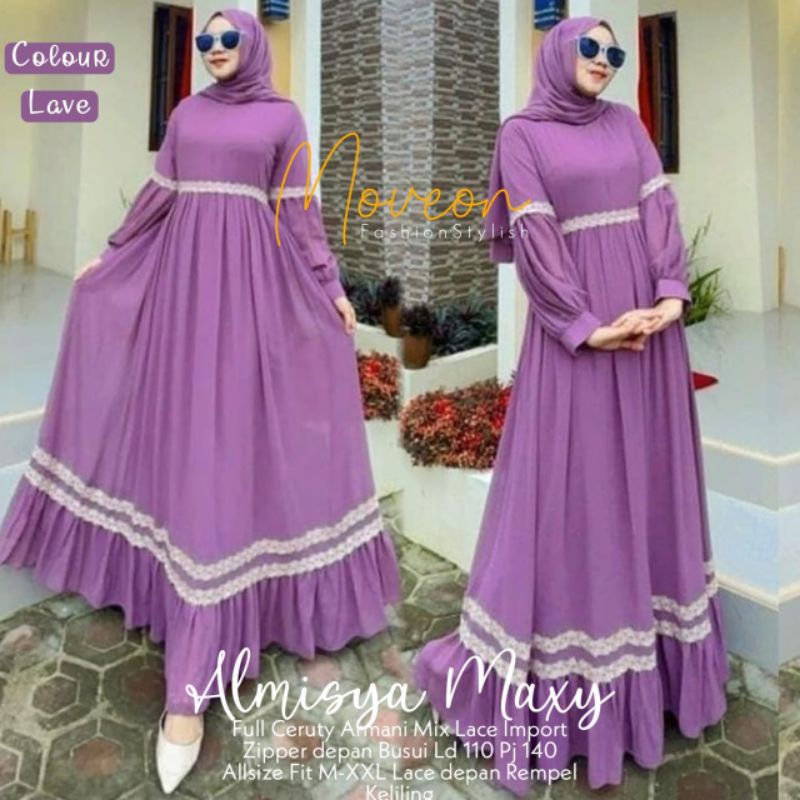 almisya maxy gamis cantik ld 110