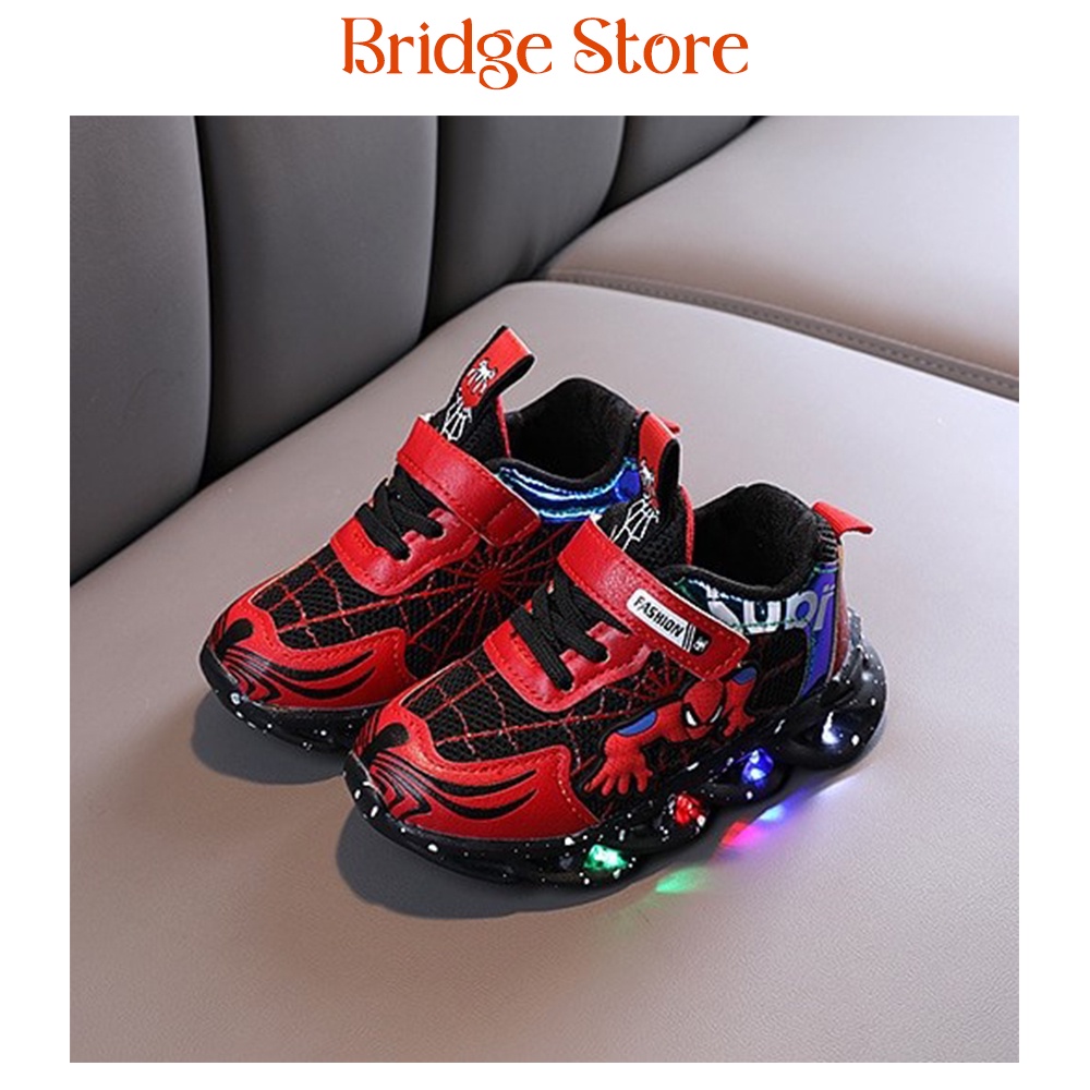 Sepatu Sneakers LED Keren Anak-anak Model NEW Spiderman / VENOM Terbaru Import