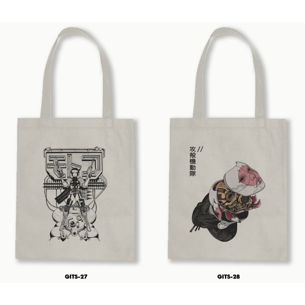 TOTE BAG BLACU - GHOST IN THE SHELL 02