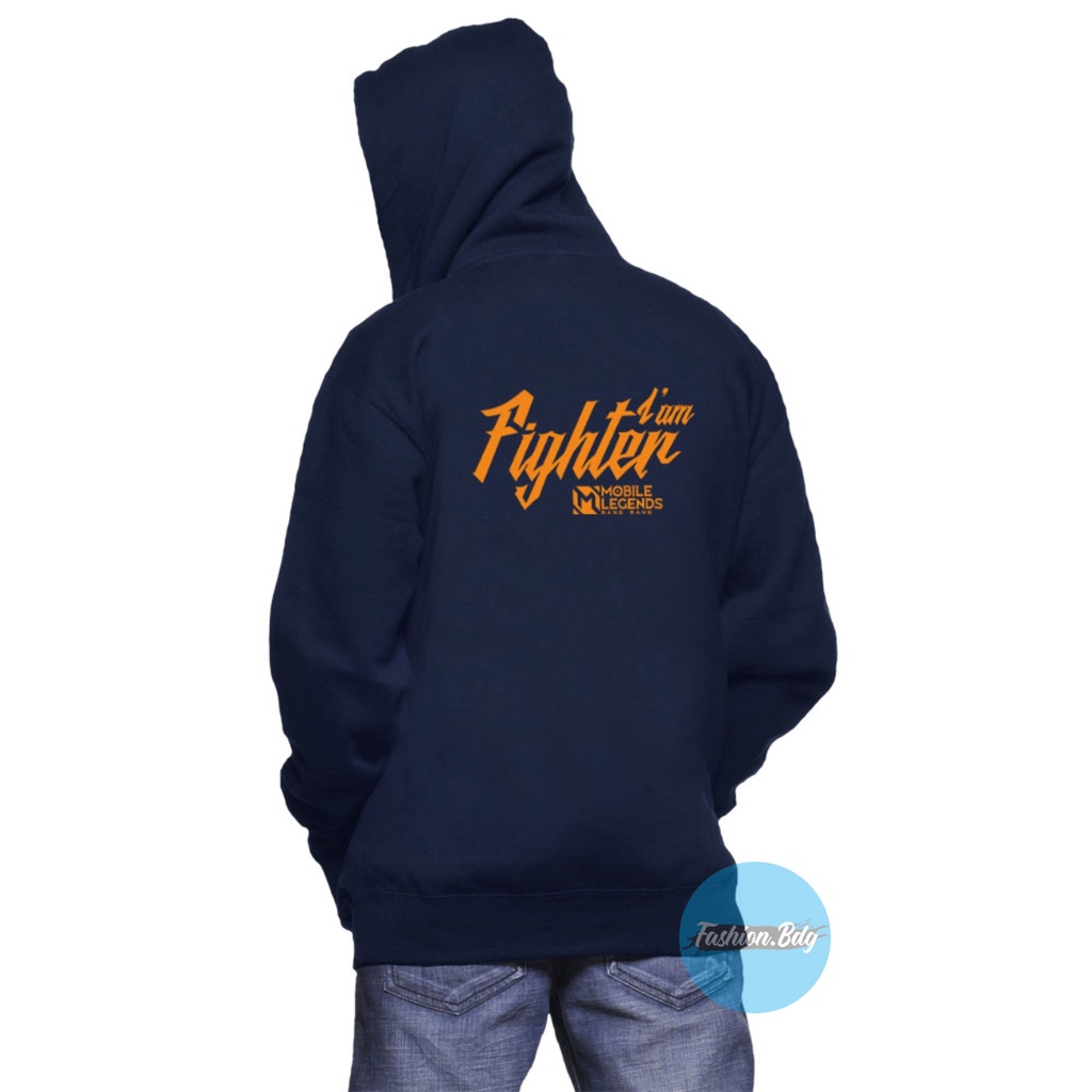 JAKET SWEATER PRIA HOODIE JUMPER I'AM FIGHTER MOBILE LEGEND TERLARIS