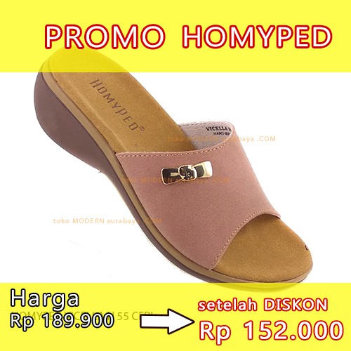 HOMYPED VICELLA N 55 CERI sandal wanita sandal casual slide