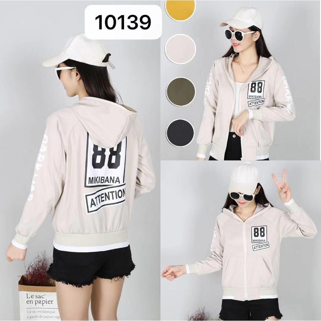 Jaket Hoodie Parasut Mikibana Attention