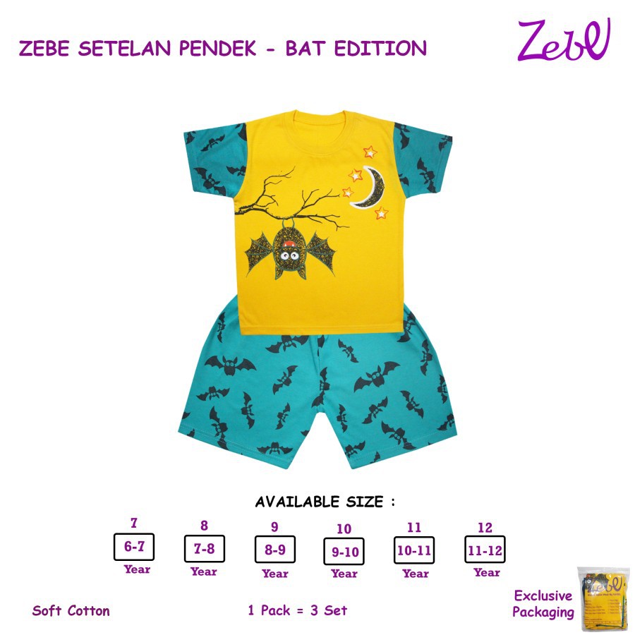 Zebe - Setelan Pendek Boy BAT Edition