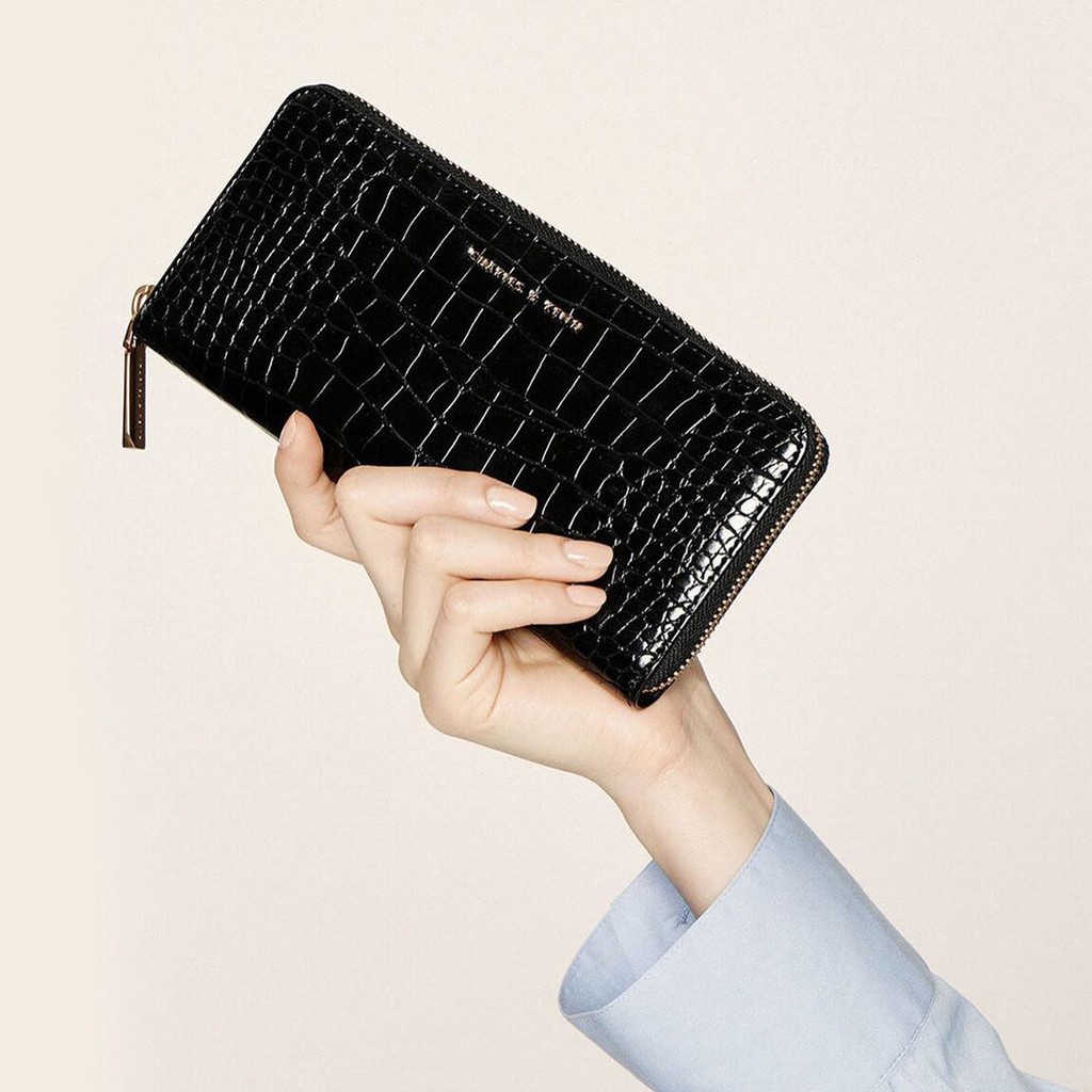 CHARLES&KEITH LONG WALLET CROCO ORIGINAL/ DOMPET CK ORI