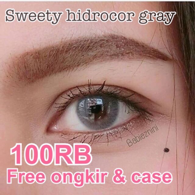 Sweety hidrocor gray brown blue softlens