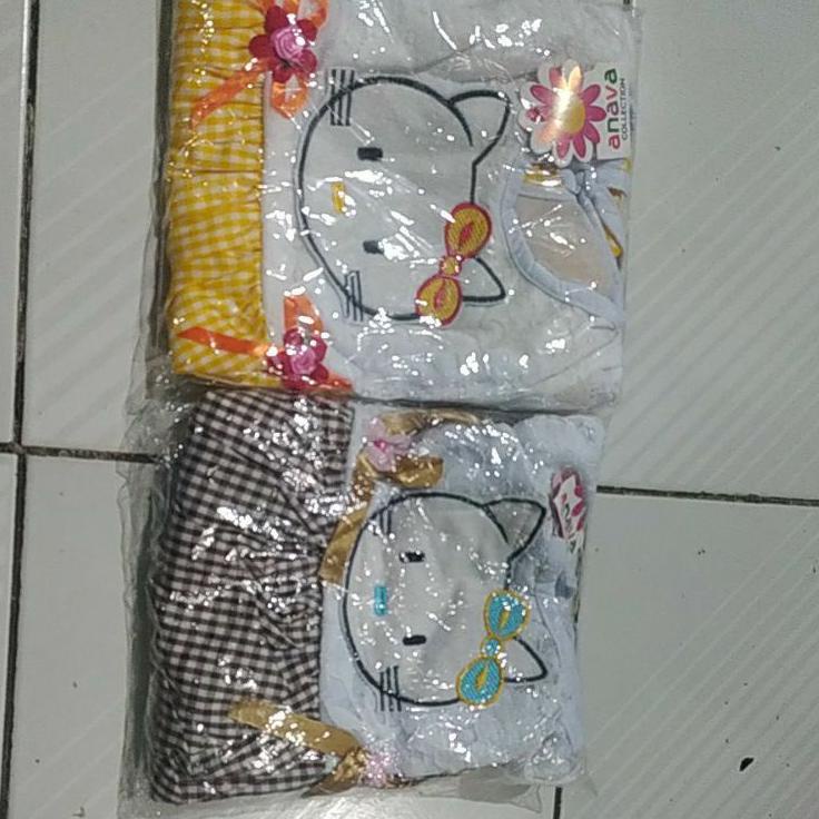 GA.26Au22r • Dres baju anak perempuan hello kitty balon mix brokat 1 2 tahun
