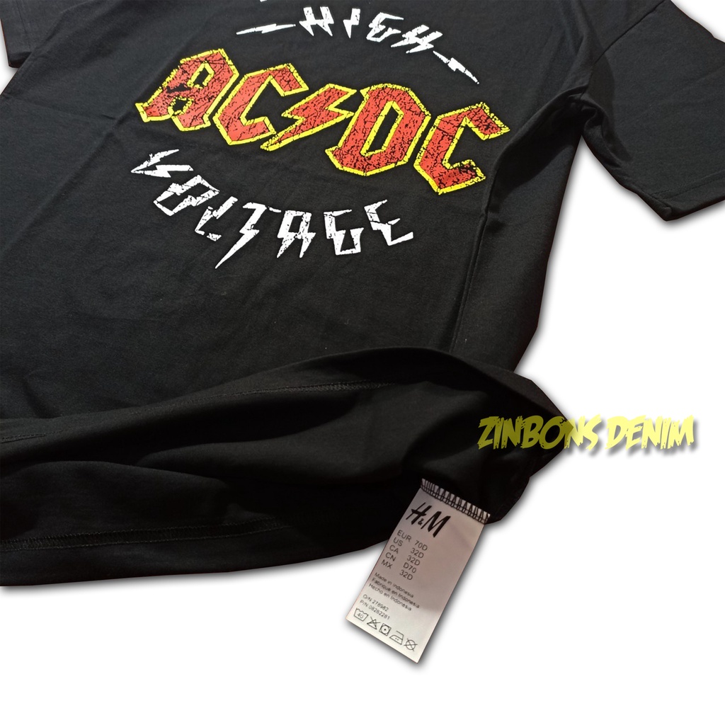 KAOS BAND / KAOS ACDC SERIES / BAJU MUSIK METAL ROCK / TSHIRT MUSIC