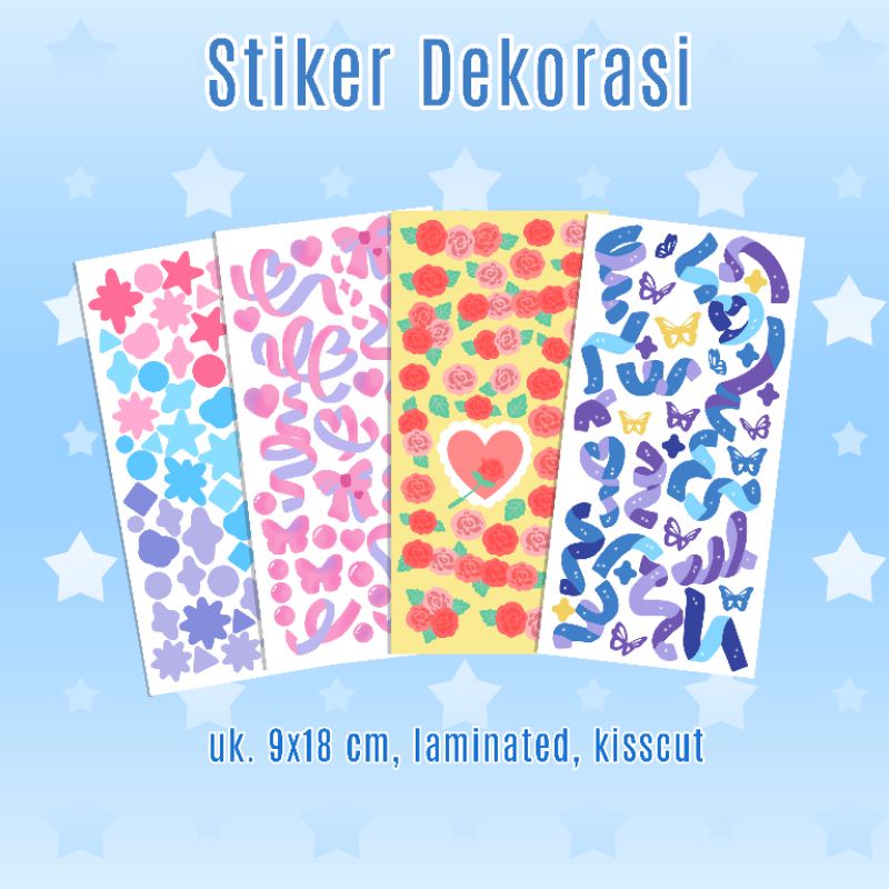 

Sticker Sheet [Stiker Dekorasi] (kisscutt)