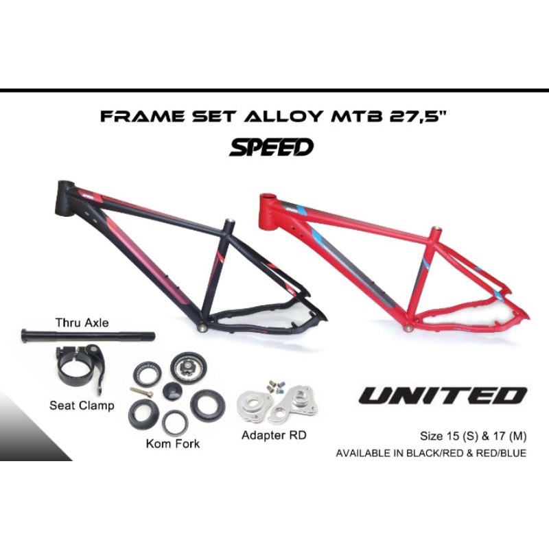 FRAME MTB UNITED SPEED 27.5 TA 12X142