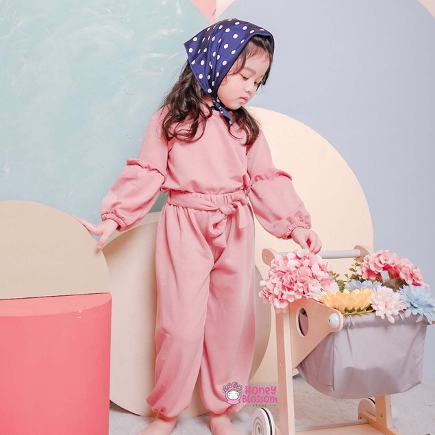 Alika One Set Anak Honeyblossom / Original Setelan One Set Anak Perempuan 1 Tahun