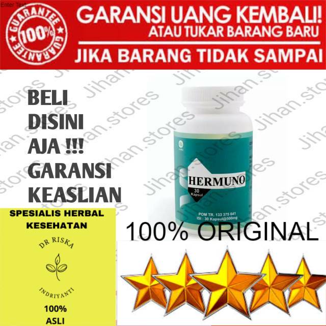100% ASLI Hermuno intoxic obat parasit tubuh/badan original asli