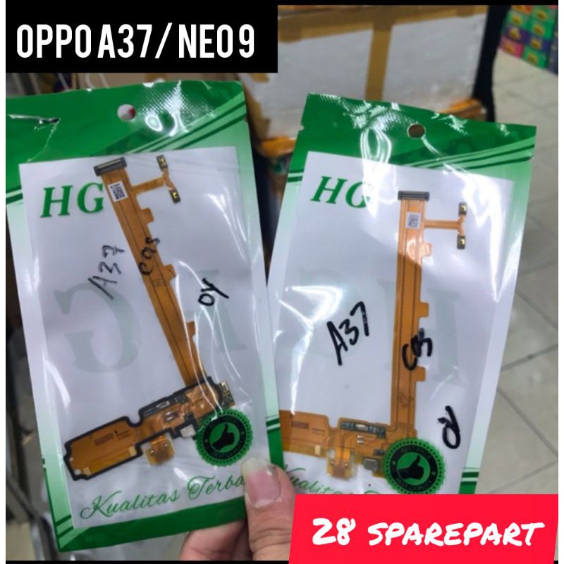 FLEXIBLE / CONEKTOR CHARGER+VOLUME OPPO A37 / NEO 9 +MIC ORIGINAL