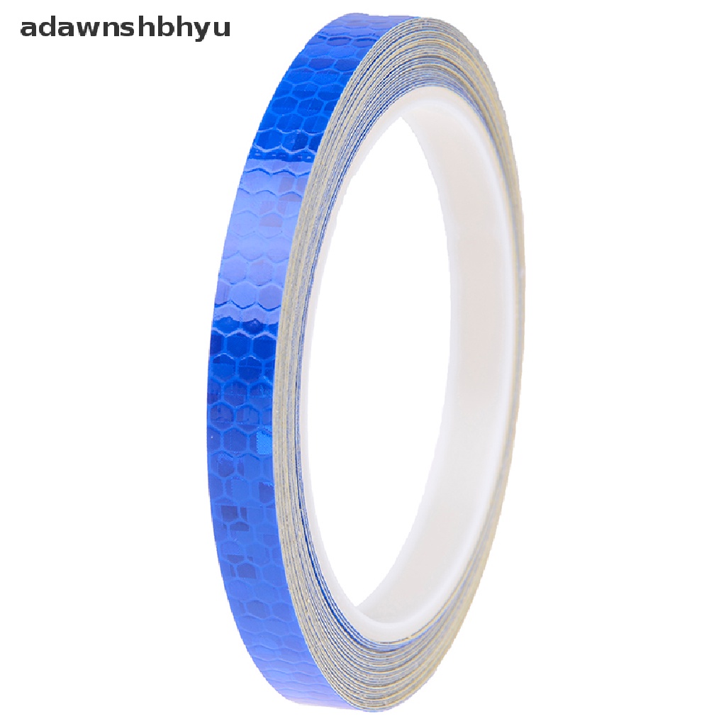 Adawnshbhyu Stiker Reflektif Sepeda Motor Reflektor Keamanan Roda Rim Decal Tape
