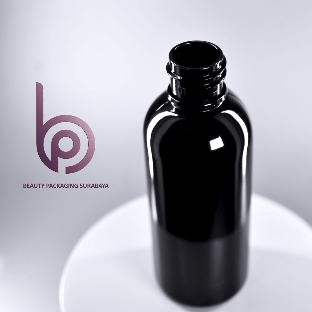 [BOTOL SAJA 25 PCS] Botol Plastik PET 60ml BR Hitam