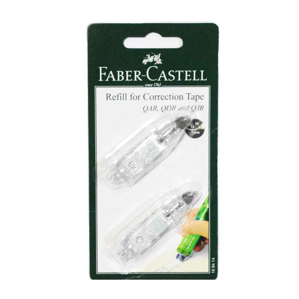 

mdn Refill Correction Tape Faber Castell Tipe QAR/QJR/QDR/Chameleon/R1/Twist Correction/Set 2 Pcs