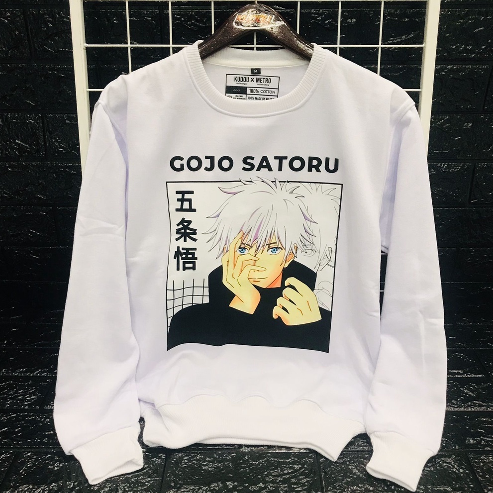 Crewneck Gojo Satoru Classic Anime Manga Jujutsu Kaisen Premium Unisex