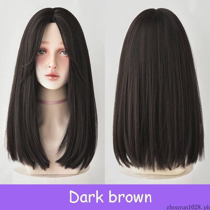 Korean Fashion Wig Simulation Wig Straight Hair  Long Hair Extension Piece