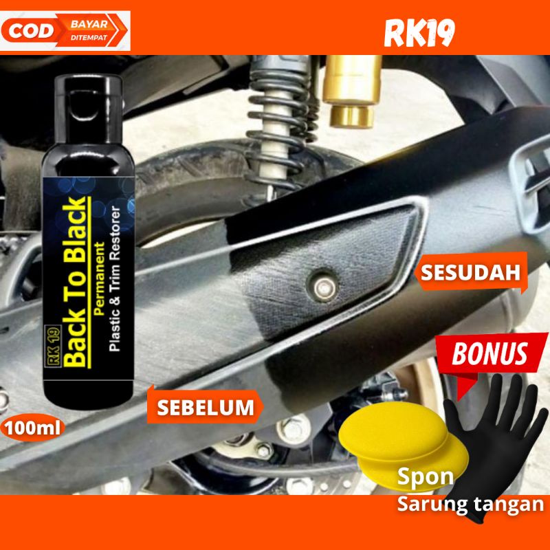 Penghitam Body Kasar Motor &amp; Mobil Permanen - Trim Restorer