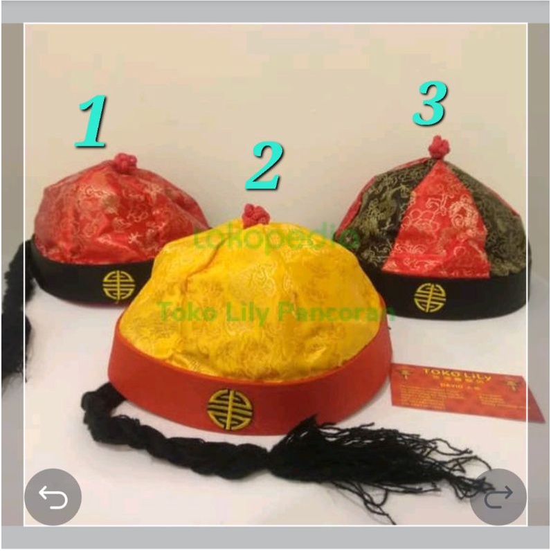 Topi Cina / Topi Imlek / Topi Oriental / Chinese Event Hat