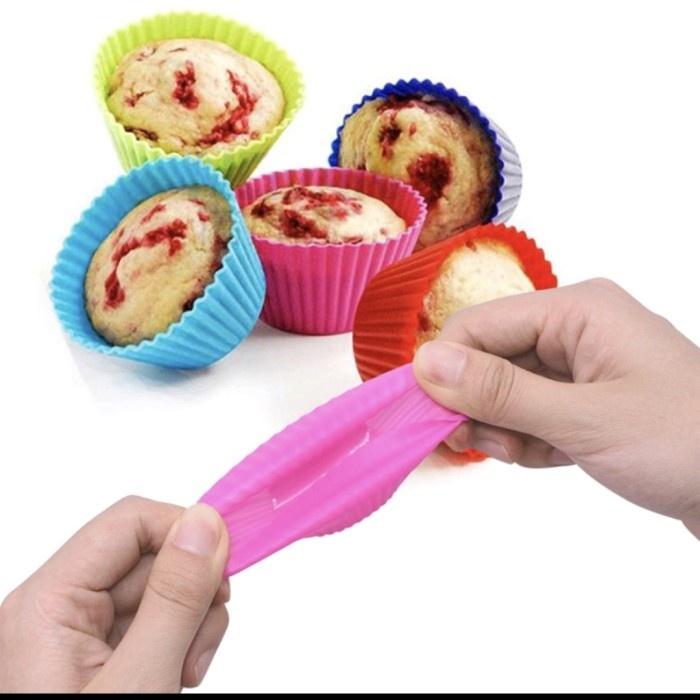 Cetakan Muffin Cupcake Baking Mold Tatakan Silicone Bento Cake Decorating Partisi Bento Silikon Premium