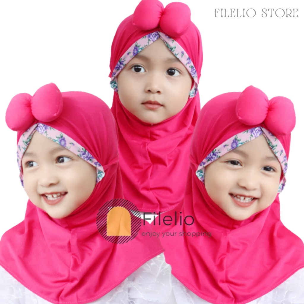 TERMURAH Kerudung Anak Perempan Sabrina Kids Umur 1-3 Tahun Khimar Anak Kecil Lucu Murah Premium