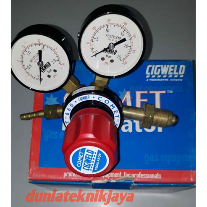 Regulator Acetylene Cigweld Comet Dijamin Original