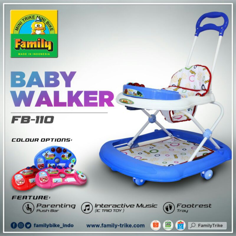 KHUSUS LUAR KOTA - Baby walker family terbaru FB 110 / 2213