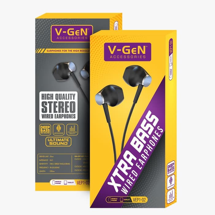 Earphone Handsfree Headset V-GeN VEP1