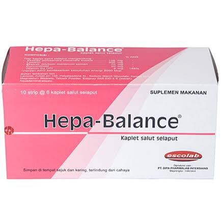 Hepa Balance Suplemen Kesehatan Fungsi Hati strip @6kaplet Vitamin Liver Vitamin Hati